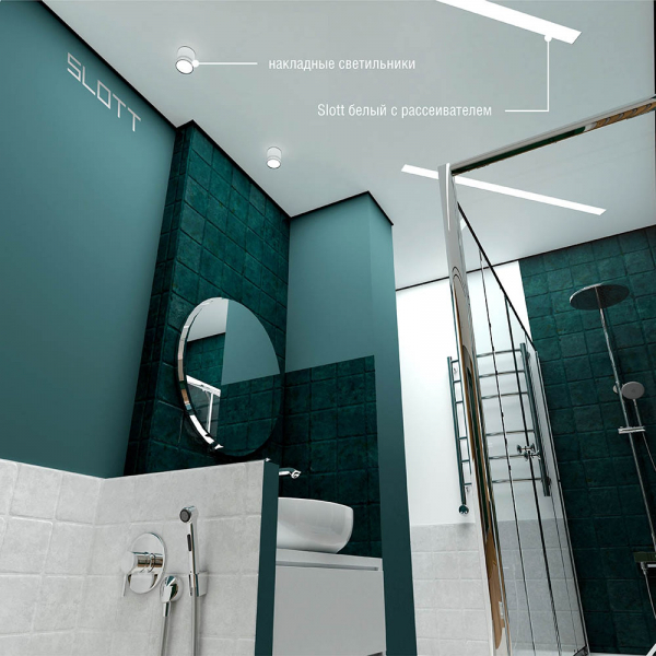 Натяжной потолок в ванную комнату